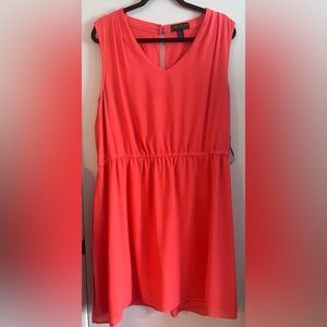 Super cute forver 21 coral dress size 3x. Color is bright and beautiful